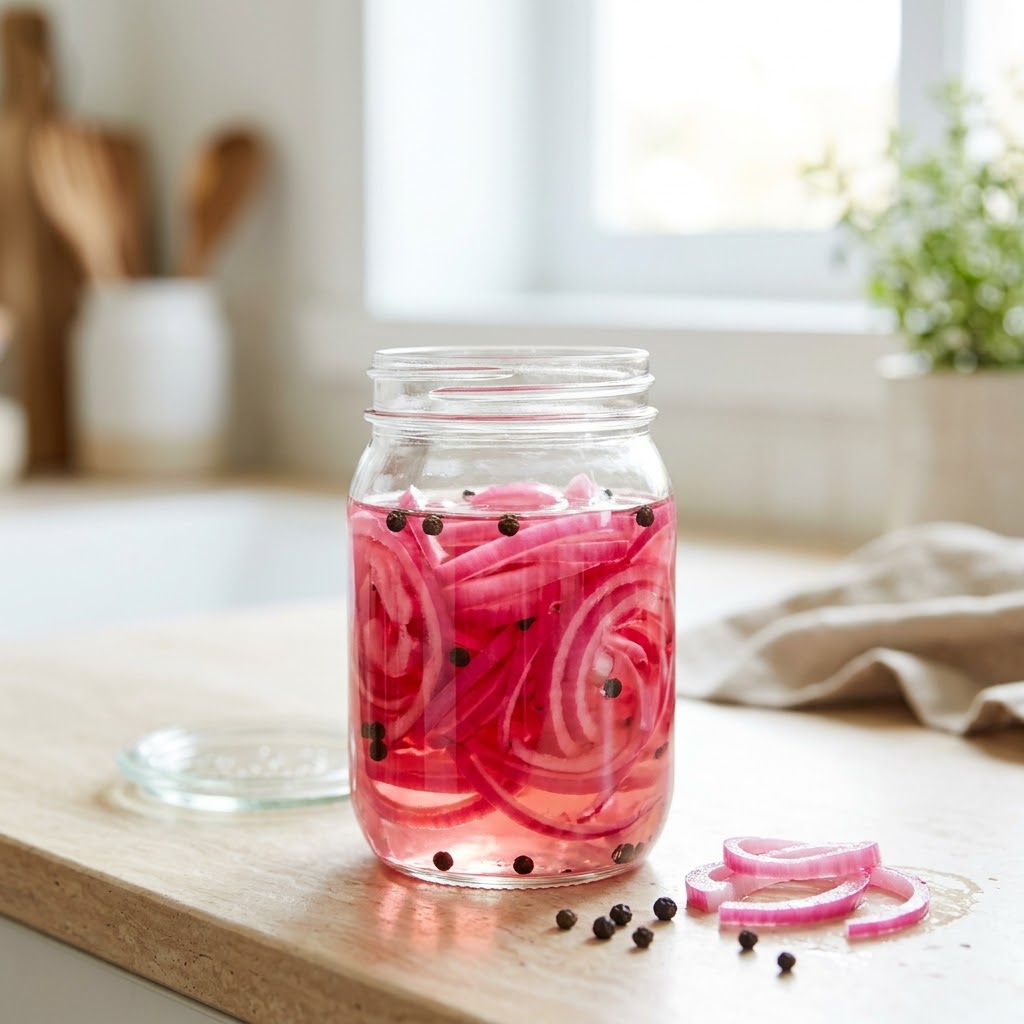 Pickeled red onions